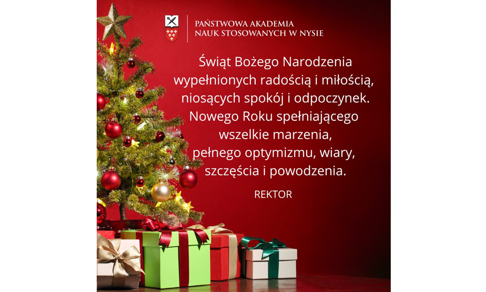 ŻYCZENIA ŚWIĄTECZNO - NOWOROCZNE