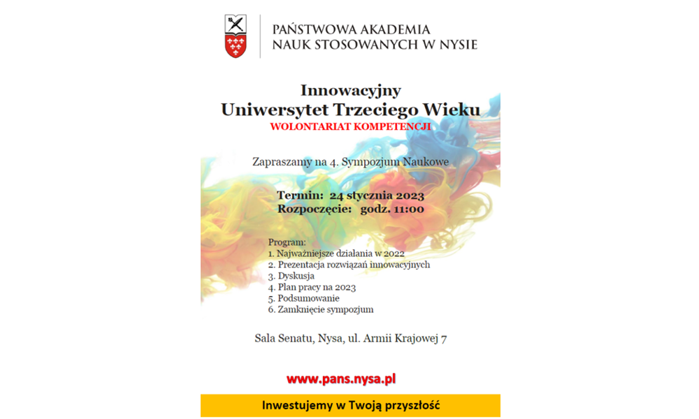 Zapraszamy na 4. Sympozjum Naukowe