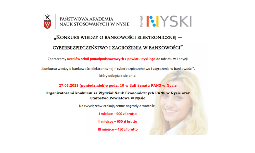 KONKURS WIEDZY O BANKOWOŚCI ELEKTRONICZNEJ – CYBERBEZPIECZEŃSTWO I ZAGROŻENIA W BANKOWOŚCI