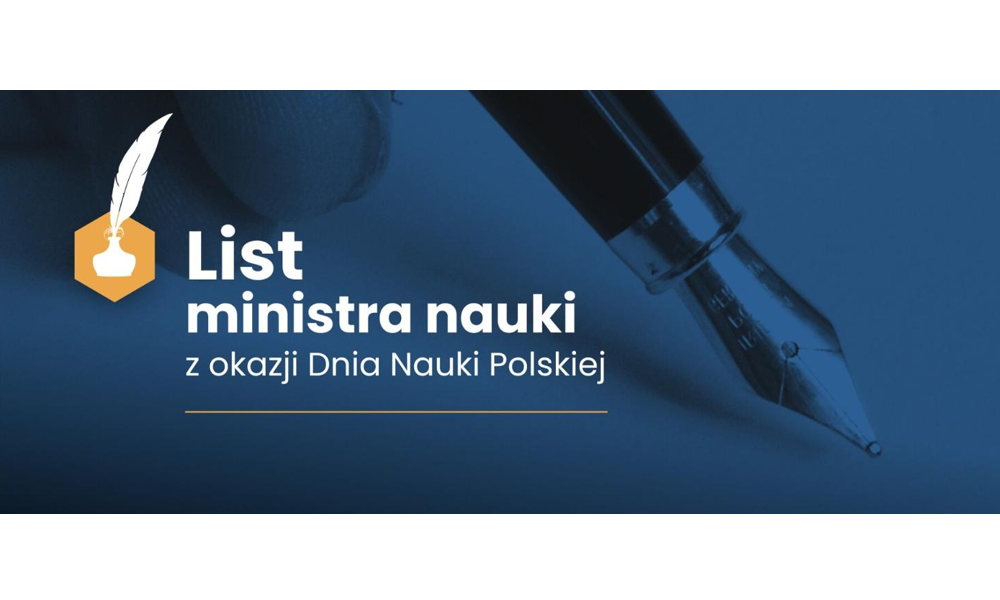 List ministra nauki z okazji Dnia Nauki Polskiej