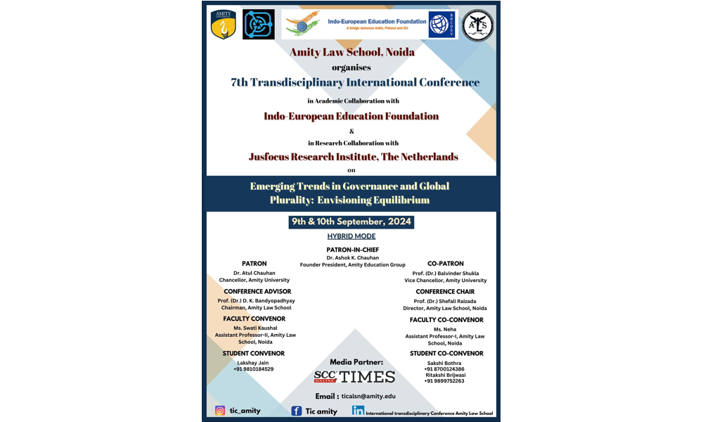 9-10 September 2024 Invitation to the international conference "Emerging Trends in Governance and Global Plurality: Envisioning Equilibrium"