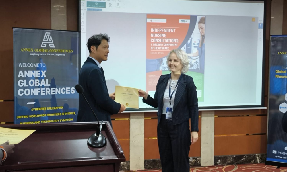 mgr Danuta Abram na International Conference on Global Healthcare 2025 w DUBAJU, ZEA