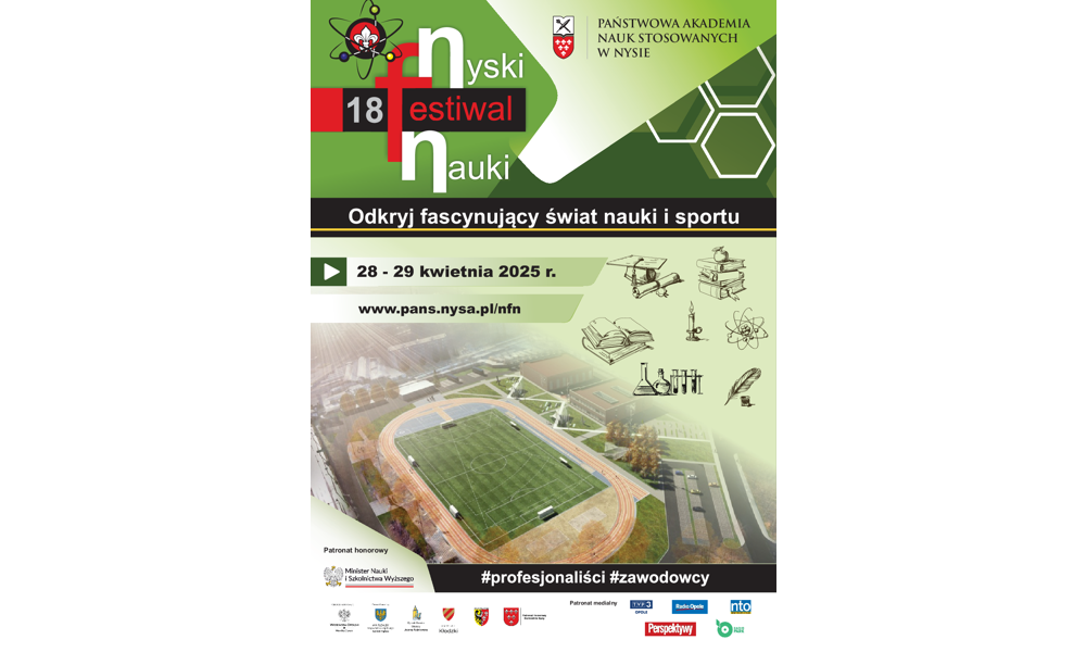 XVIII Nyski Festiwal Nauki i Sportu 28-29.04.2025 r.