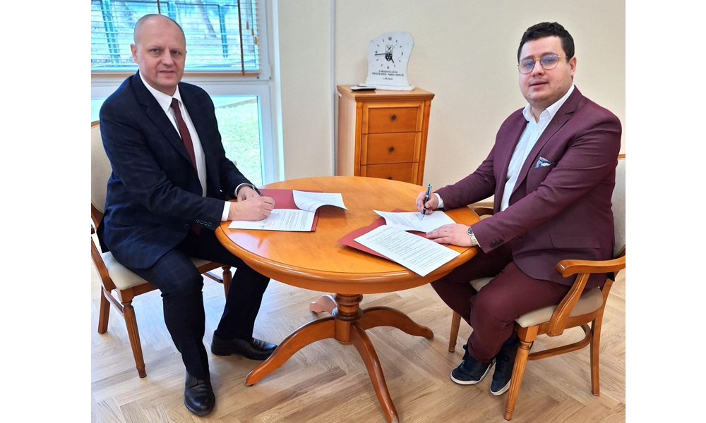 Podpisanie umowy o współpracy Nyskiej Akademii z Bankiem Spółdzielczym w Otmuchowie