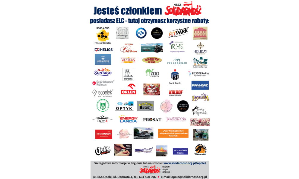 Warto być członkiem NSZZ “Solidarność”: benefity