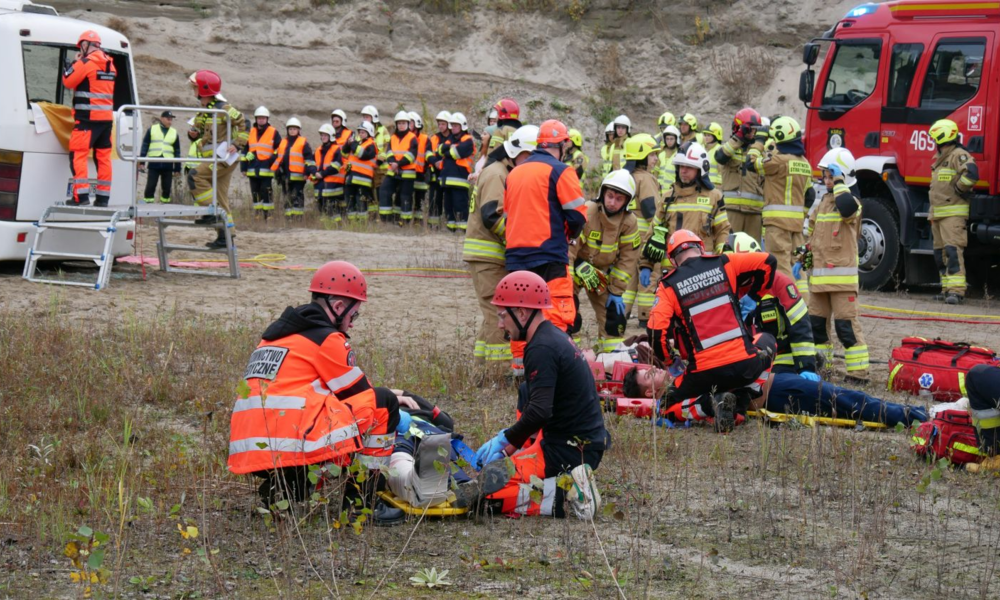 Ćwiczenia służb ratunkowych Wójcice 2025 z udziałem studentów PANS w Nysie