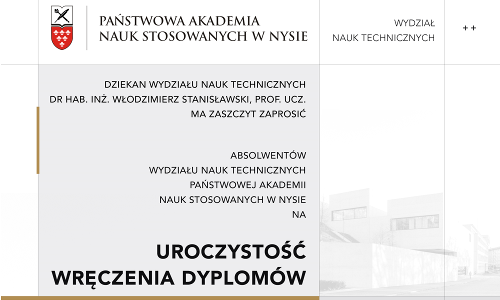 Uroczystość Wręczenia Dyplomów