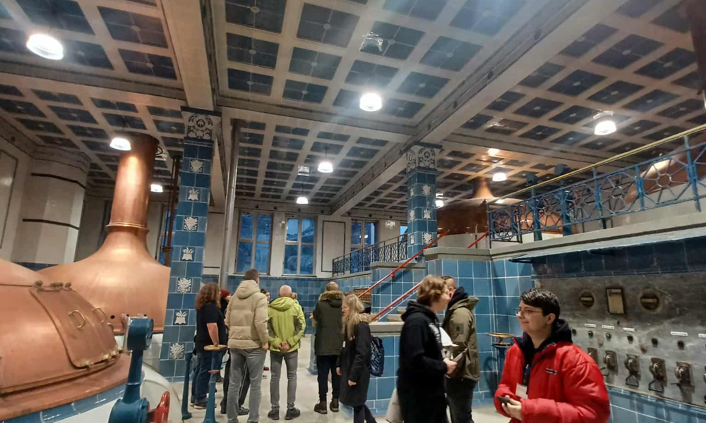 Studenci kierunku Zarządzanie i Inżynieria Produkcji z wizytą w Kompanii Piwowarskiej w Tychach