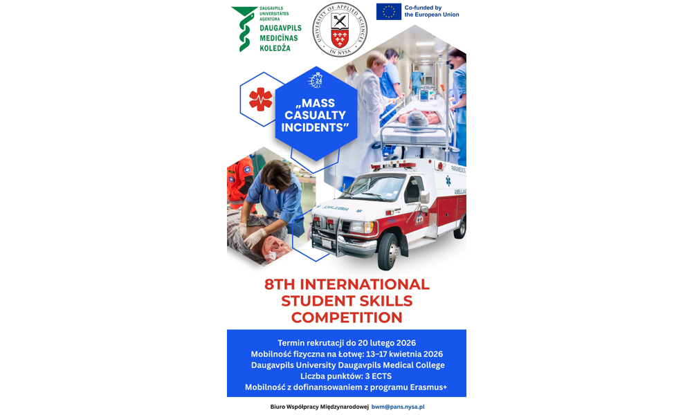 8 edycja MIĘDZYNARODOWEGO KONKURSU STUDENCKIEGO „MASS CASUALTY INCIDENTS”. Rekrutacja do 20 lutego 2026