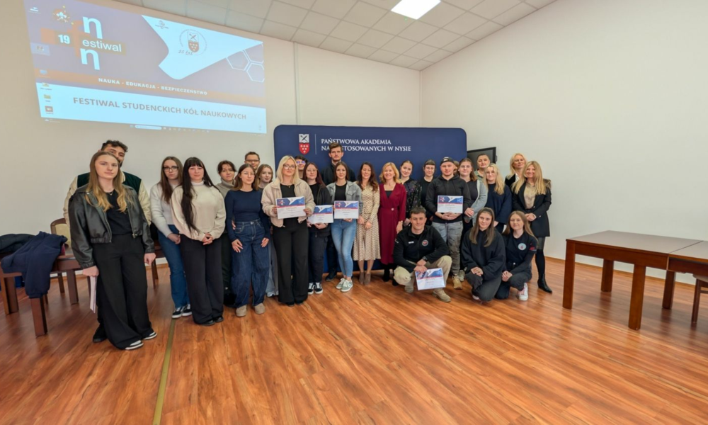 Uroczyste ogłoszenie wyników oraz wręczenie nagród dla najaktywniejszych Studenckich Kół Naukowych w PANS w Nysie