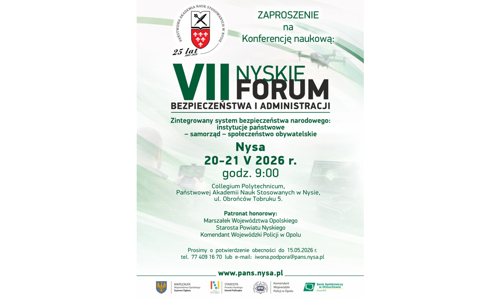 VII Nyskie Forum Bezpieczeństwa i Administracji