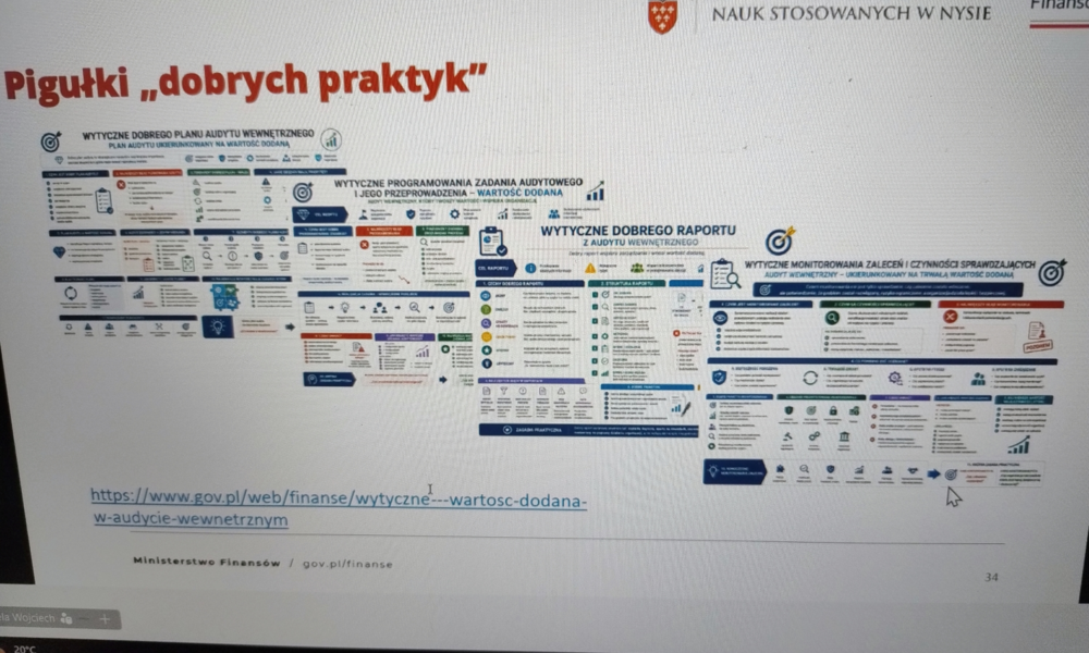 Wykład Wojciecha Ogieły: „Kontrola zarządcza i audyt wewnętrzny w sektorze finansów publicznych”