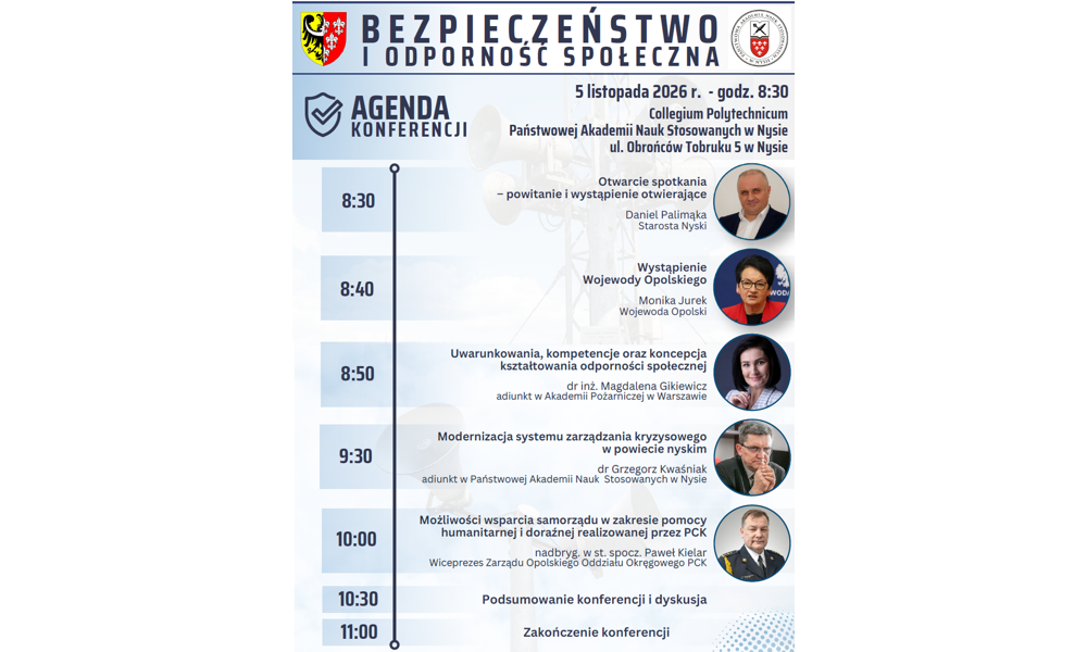 Konferencja „Bezpieczeństwo i odporność społeczna” w PANS w Nysie