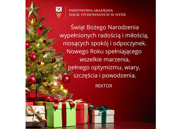 ŻYCZENIA ŚWIĄTECZNO - NOWOROCZNE