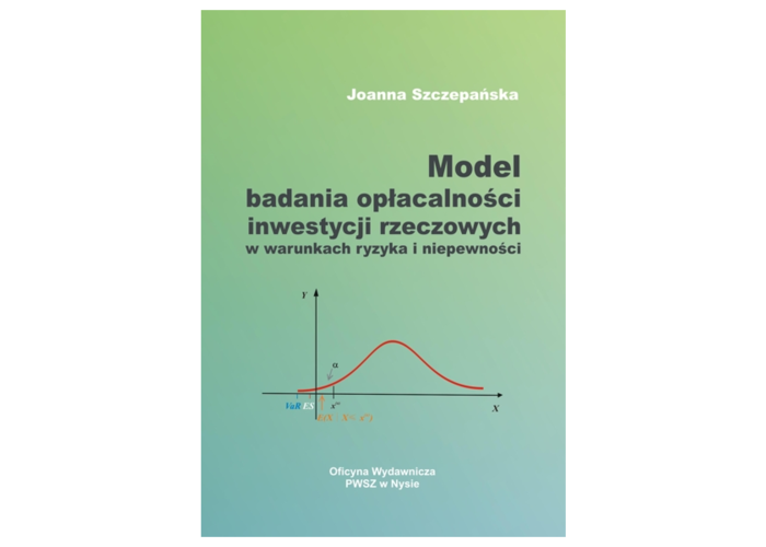 Model badania opłacalności inwestycji rzeczowych w warunkach ryzyka i opłacalności