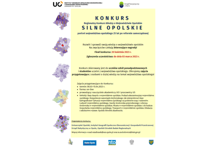 Zaproszenie na Konkurs - "SILNE OPOLSKIE" - portret województwa opolskiego 25 lat po reformie samorządowej