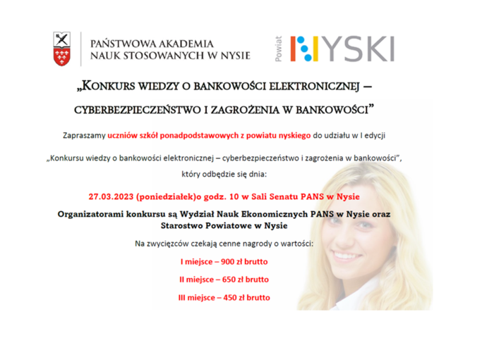 KONKURS WIEDZY O BANKOWOŚCI ELEKTRONICZNEJ – CYBERBEZPIECZEŃSTWO I ZAGROŻENIA W BANKOWOŚCI