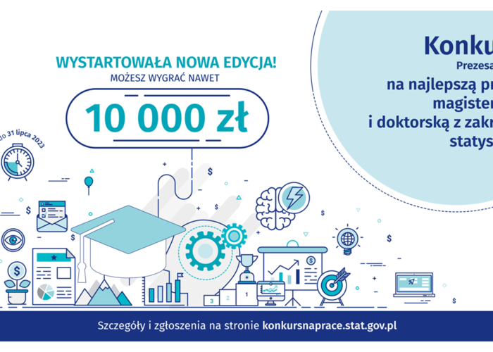 Konkurs Prezesa GUS na najlepszą prace magisterską i doktorską z zakresu statystyki, edycja V