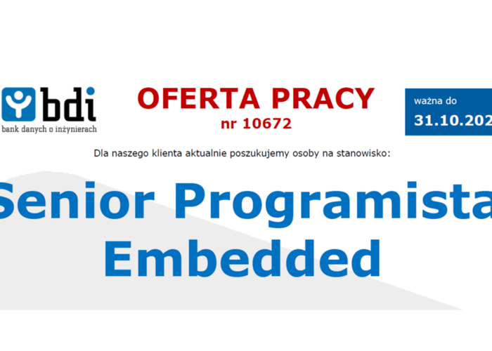 Senior Programista Embedded