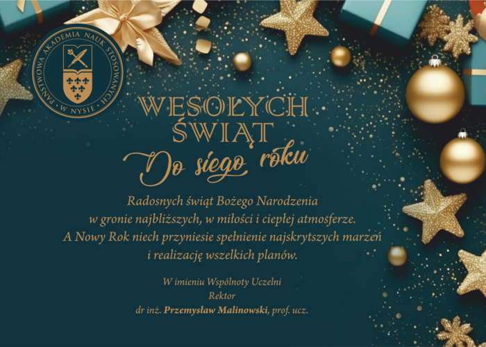 ŻYCZENIA ŚWIĄTECZNO - NOWOROCZNE