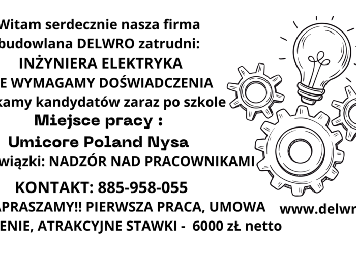 Oferta pracy dla Inżynierów