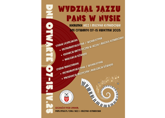 Zapraszamy na Dni Otwarte Wydziału Jazzu!