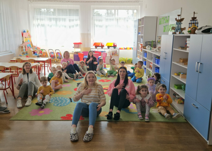 Studentki Pedagogiki Przedszkolnej i Wczesnoszkolnej na praktyce śródrocznej w Przedszkolu Nr 6 w Nysie