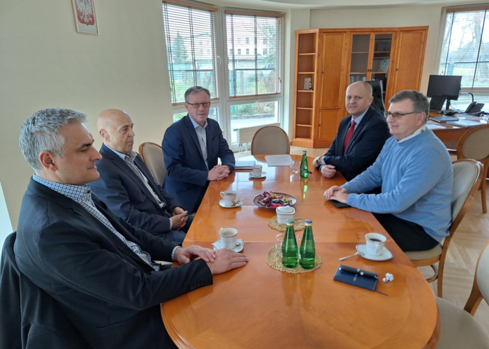 Prezes Zarządu NEC Nysa Sp. z o.o. z wizytą u Rektora Nyskiej Akademii