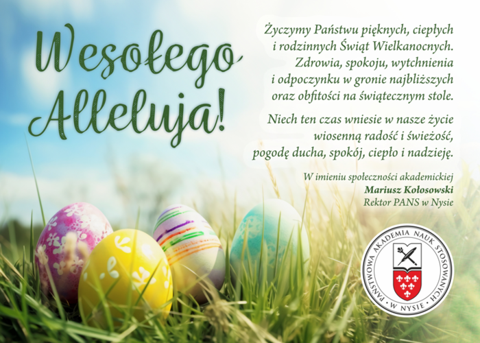 Wesołych Świąt Wielkanocnych!