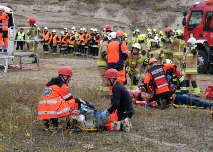 Ćwiczenia służb ratunkowych Wójcice 2025 z udziałem studentów PANS w Nysie