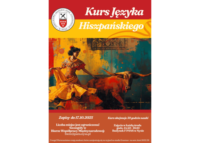 Kurs hiszpańskiego dla studentów PANS w NYSIE!