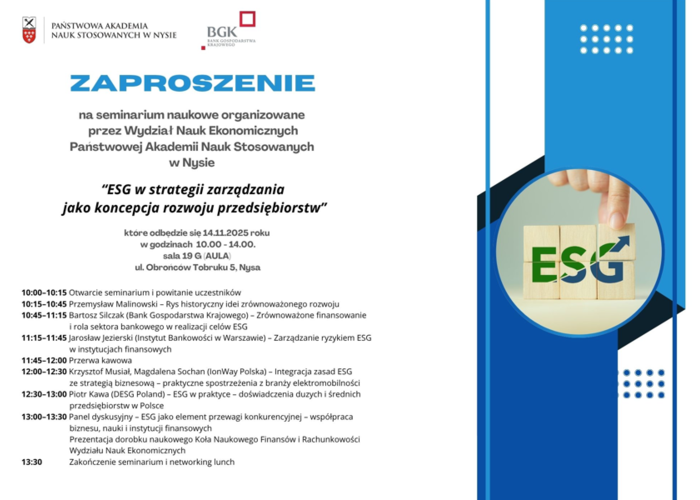 ESG w strategii zarządzania jako koncepcja rozwoju przedsiębiorstw
