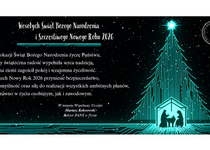 Wesołych Świąt Bożego Narodzenia i Szczęśliwego Nowego Roku 2026