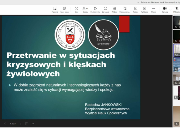Przetrwanie w sytuacjach kryzysowych i klęskach żywiołowych