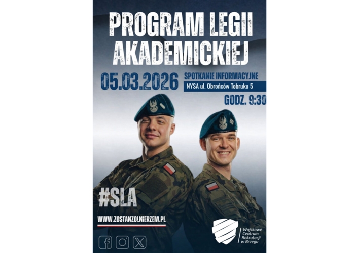 Spotkanie informacyjne WCR Brzeg Legia Akademicka