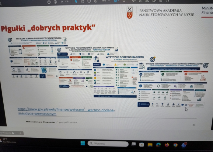 Wykład Wojciecha Ogieły: „Kontrola zarządcza i audyt wewnętrzny w sektorze finansów publicznych”