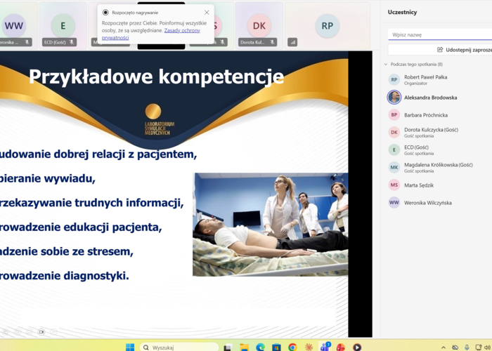 Zrealizowano i zakończono dwa ostatnie szkolenia dedykowane kadrze kierunku Pielęgniarstwo
