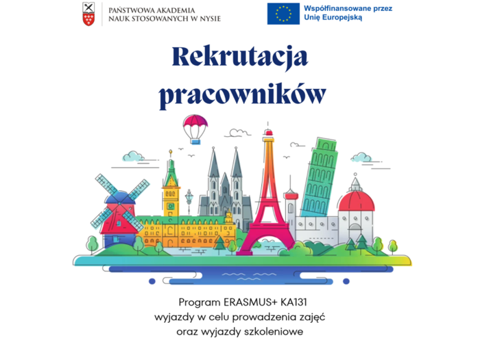 Rekrutacja na wyjazdy pracowników w ramach programu Erasmus+ KA131